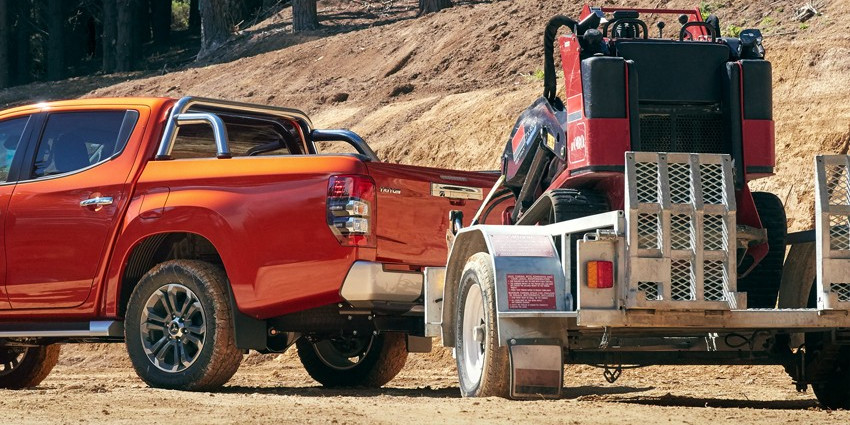 Ute tax: Mitsubishi Triton with trailer