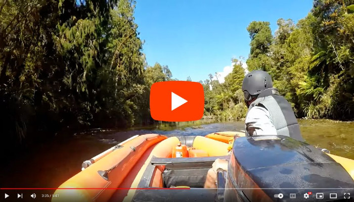 Lance Manins jet boating up the Jackson River - video preview