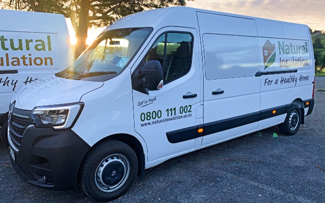 Natural Insulation Northland and their Renault Master vans.