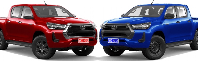 Red Ute vs Blue Ute / Red Chris vs Blue Chris