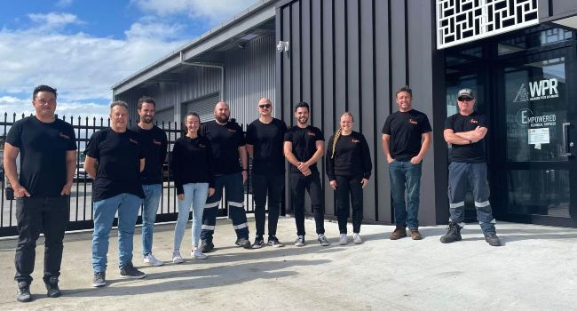 Empowered Technical Services team outside their Horotiu headquarters.