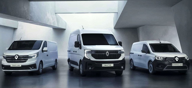 Renault Vans Range - Trafic, Master, Kangoo.